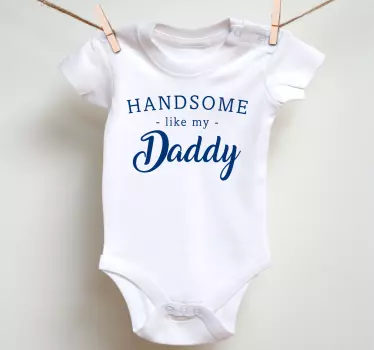 Stolt förälder text baby t-shirt - Tenstickers