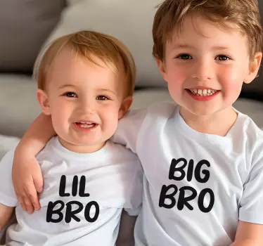 Store och lil bror Skjorta barn - Tenstickers