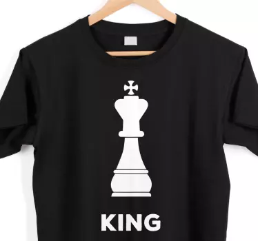 Stylish king graphic t-shirt - Tenstickers