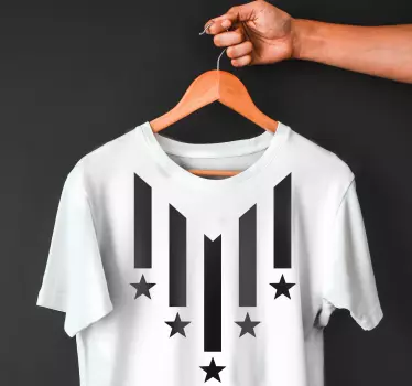 Stylish star pattern t-shirt - Tenstickers