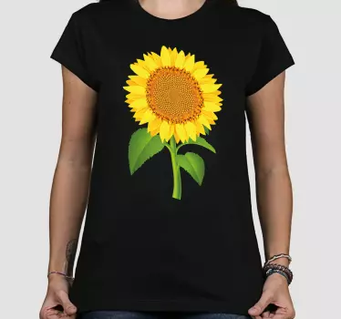 Sunflower floral gift t-shirt - Tenstickers