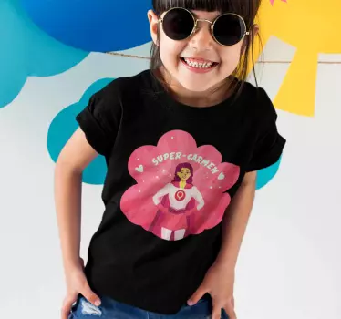 Superwoman för tjej med namnet barn-t-shirt - Tenstickers