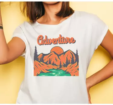 T-shirt Äventyr berglandskap - Tenstickers
