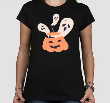 T shirt halloween glad pumpa Överraskning - Tenstickers