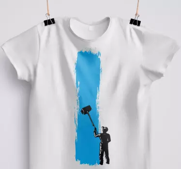 T-shirt målare med roller - Tenstickers
