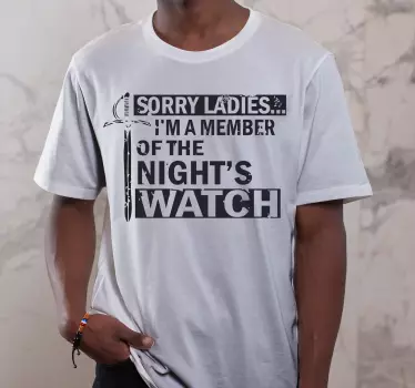 T-shirt med djärvt budskap - Tenstickers