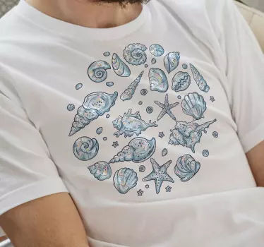 T-shirt med havselement - Tenstickers