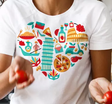 T-shirt med namn mat kärlek firande - Tenstickers