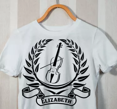 T-shirt med namn musical laureat emblem - Tenstickers