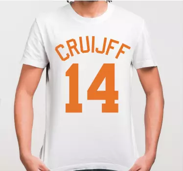 T-shirt med namn och personligt sportnummer - Tenstickers