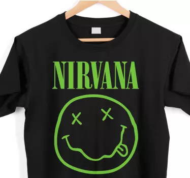 T-shirt med nirvana-logga - Tenstickers