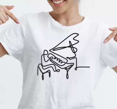 T-shirt musikaliska stunder tillsammans - Tenstickers