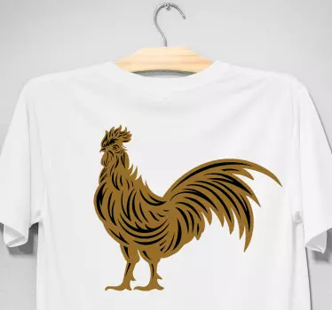 T-shirt regal höna silhuett - Tenstickers