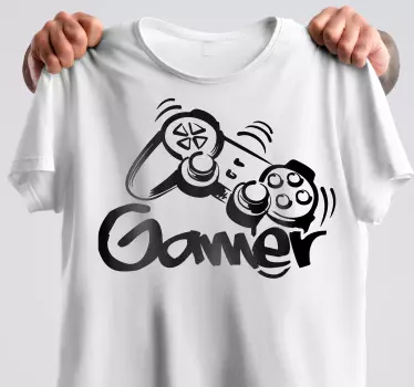 T-shirt spelkontrollent entusiast - Tenstickers