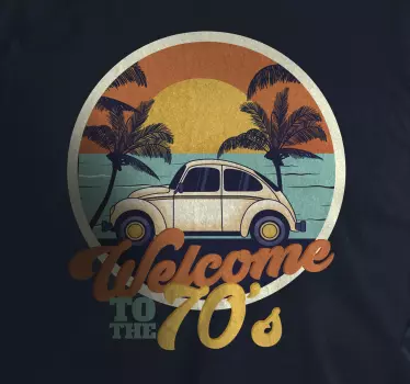 T-shirt välkommen till 70-talet - Tenstickers