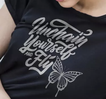 Trendiga fjärilar t-shirt - Tenstickers