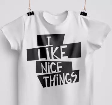 Jag gillar fina saker t-shirt - Tenstickers