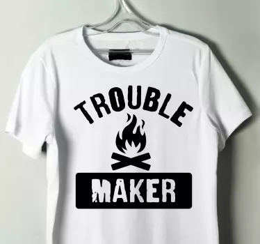 Trouble maker kul t-shirt - Tenstickers