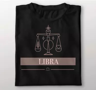 Vågen rosa kort stjärntecken design t-shirt - Tenstickers