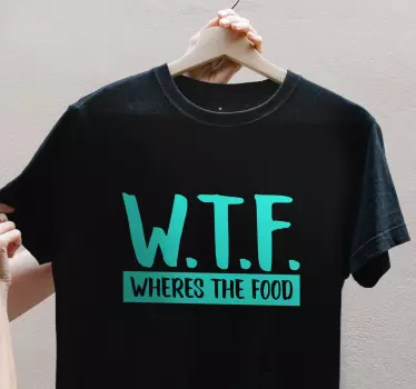 Var är den roliga t-shirten för maten - Tenstickers