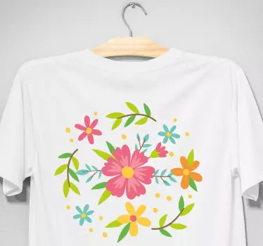 Vårblommig ram- mor- och dotterskjorta - Tenstickers