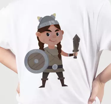 Viking ritning barn skjorta - Tenstickers