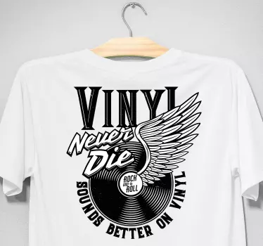 Vinyl låter bättre t-shirt - Tenstickers