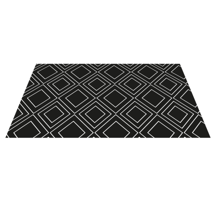 Vinylmatta svart geometriska linjer design - Tenstickers