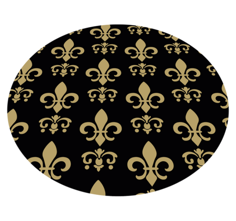 Fleur-de-lis Vinylmatta badrum - Tenstickers