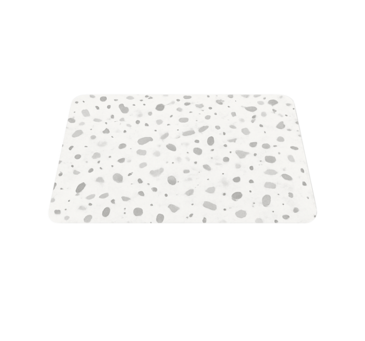 Grå terrazzo-effekt vinylmatta i marmor - Tenstickers