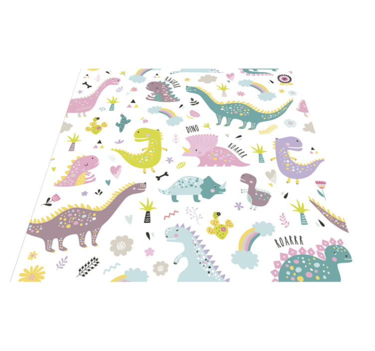 Vinylmatta djur dinosaur kallax - Tenstickers
