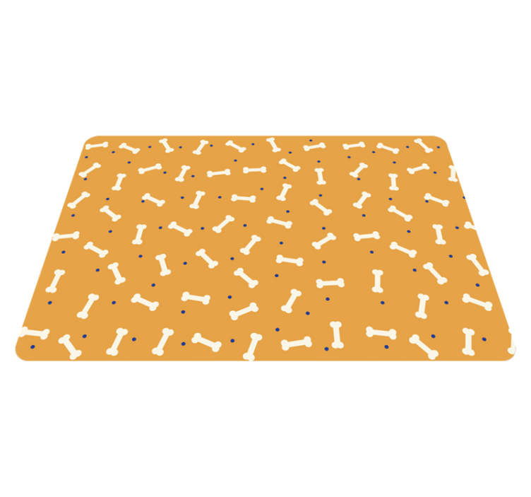 Vinylmatta djur orange benmönster - Tenstickers