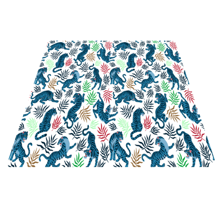 Vinylmatta djur färgglada och farliga leoparder - Tenstickers