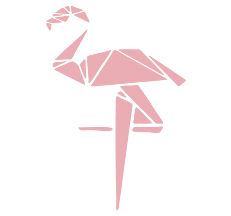 Vinylmatta djur stiligt flamingo design - Tenstickers