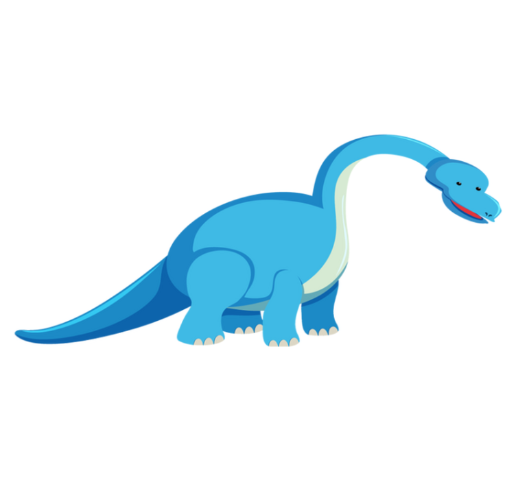 Vinylmatta djur söt dinosaurfigur - Tenstickers
