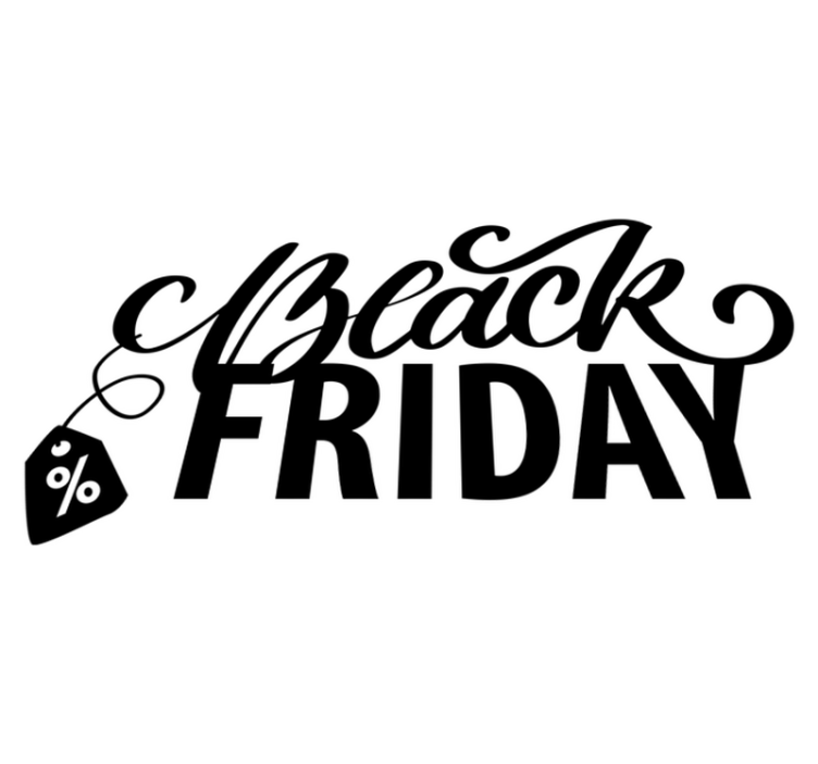 Pretty black friday med tags black friday vinylmatta - Tenstickers
