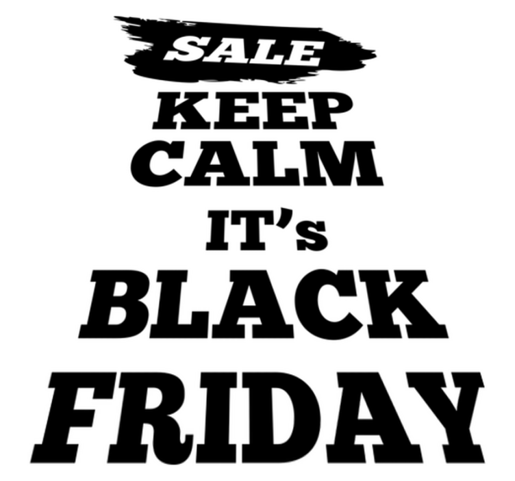 Black friday vinylmatta kampanjflagga - Tenstickers