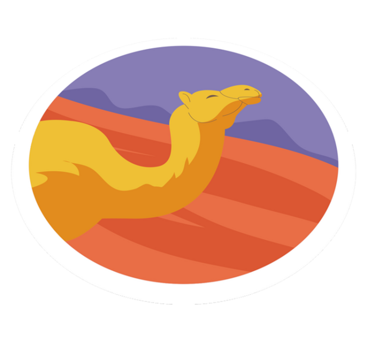 Vinylmatta djur ökenens djur - Tenstickers