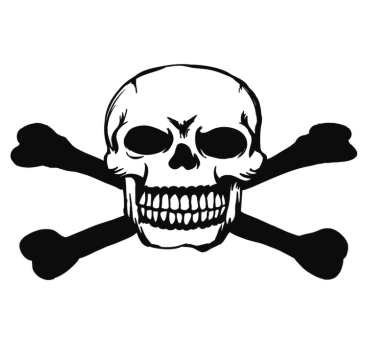 Vinylmatta halloween bilskalle - Tenstickers