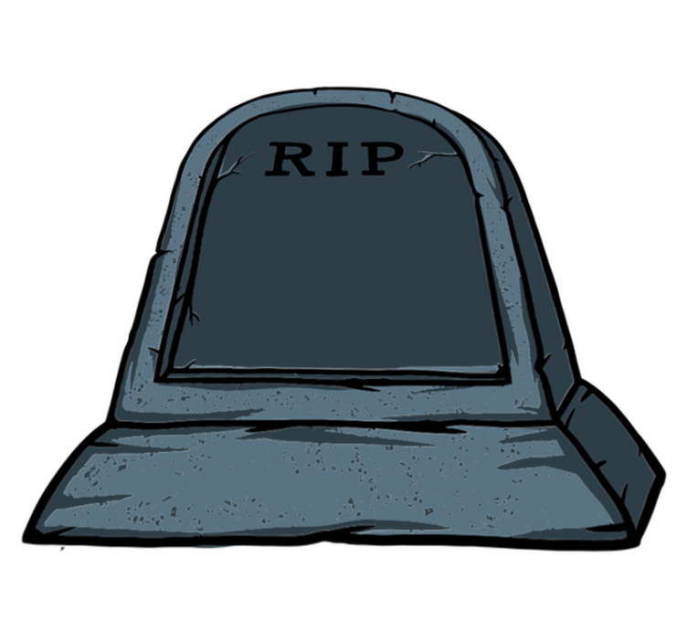 Vinylmatta halloween grav märkliga och ovanliga - Tenstickers