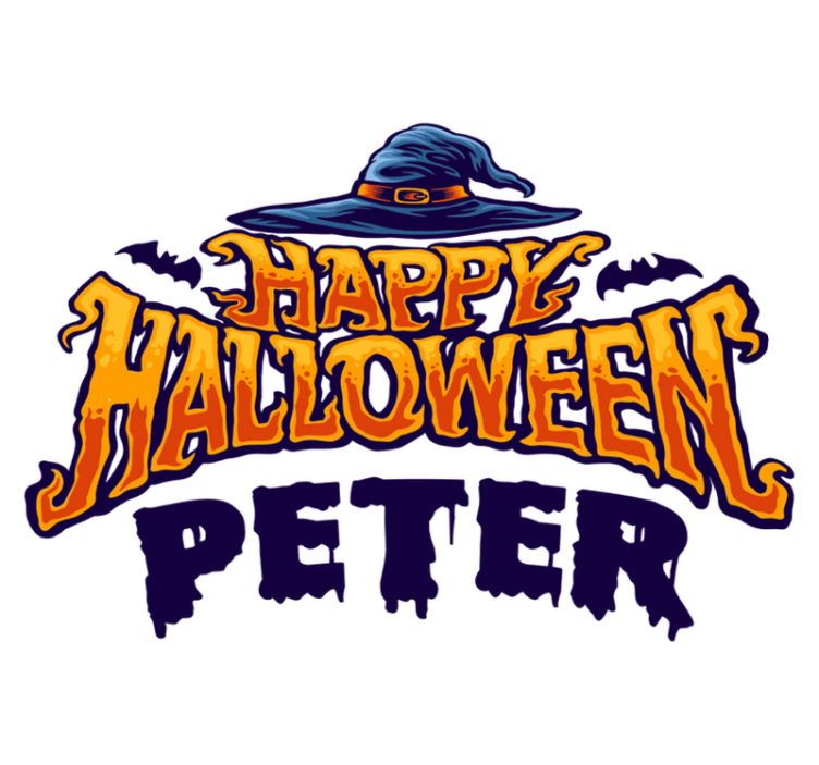 Vinylmatta halloween personligt anpassad - Tenstickers