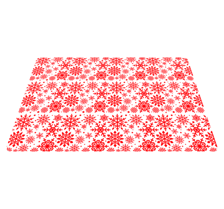Vinylmatta jul röda snöflingor laptop - Tenstickers