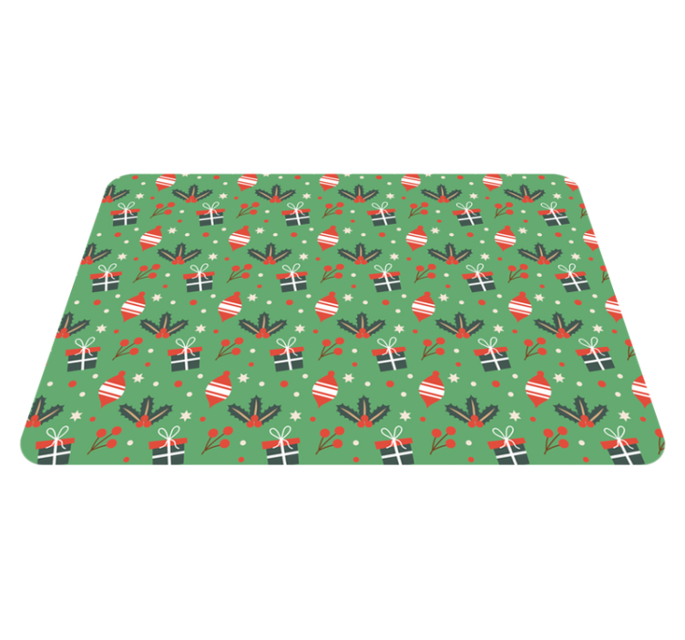 Vinylmatta jul julgodis mönster grÖn laptop - Tenstickers