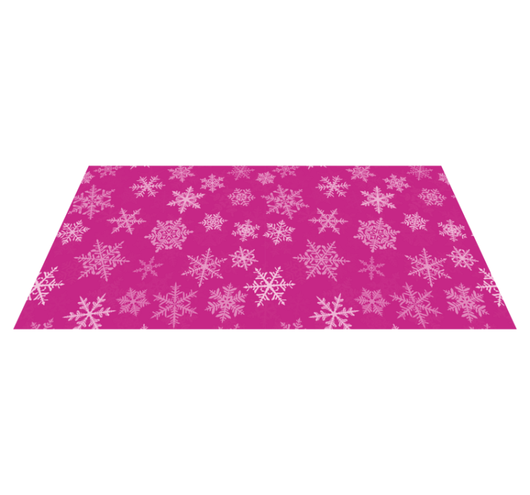 Vinylmatta jul snöflinge mönster overlay - Tenstickers