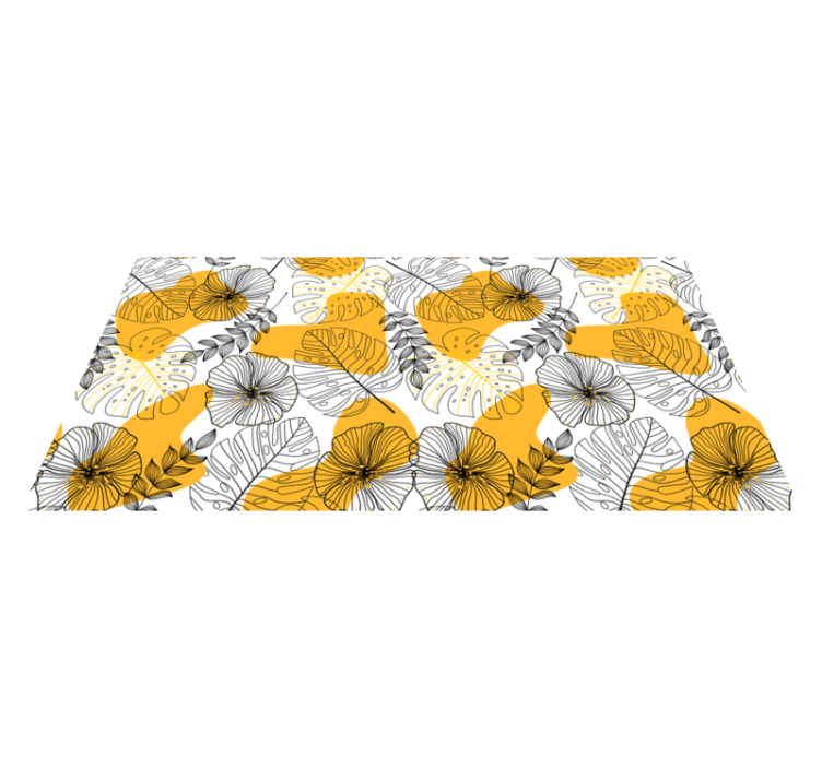 Vinylmatta blommor och växter flower design kallax - Tenstickers