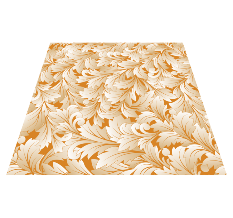 Vinylmatta blommor och växter elegant blommönster - Tenstickers
