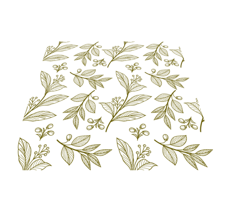 Vinylmatta blommor och växter med växtdesign - Tenstickers