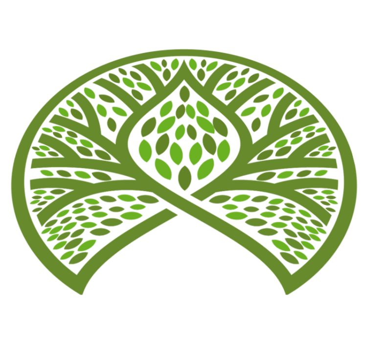 Vinylmatta blommor och växter lövig naturemblem - Tenstickers