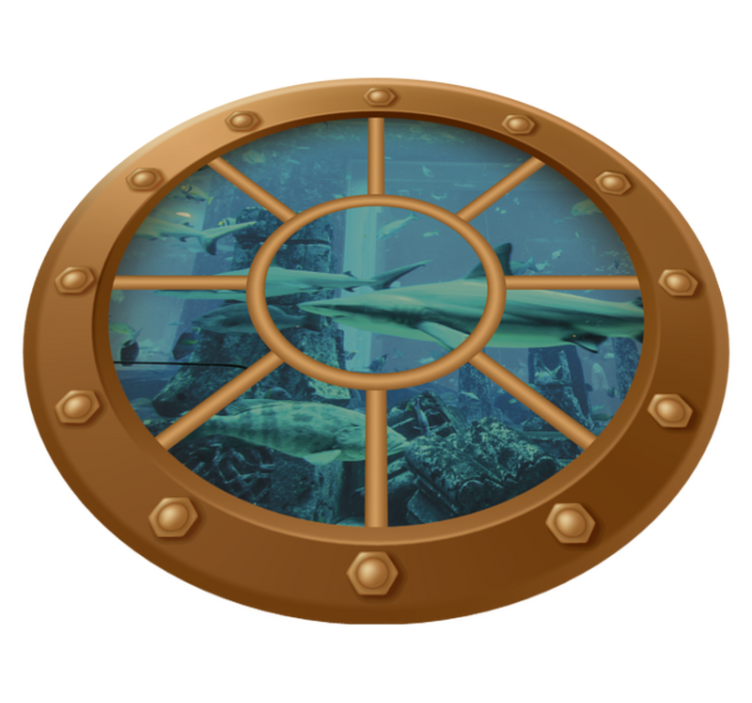 Vinylmatta blommor och växter underwater utsikt - Tenstickers