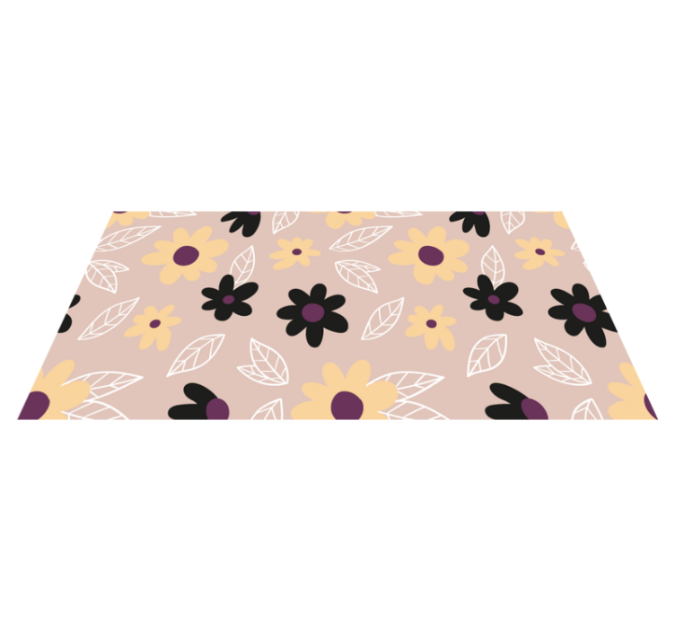 Vinylmatta blommor och växter färgglada moderna blommor - Tenstickers